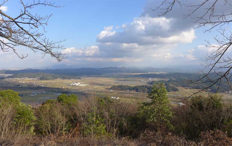 車山山頂から大山方向