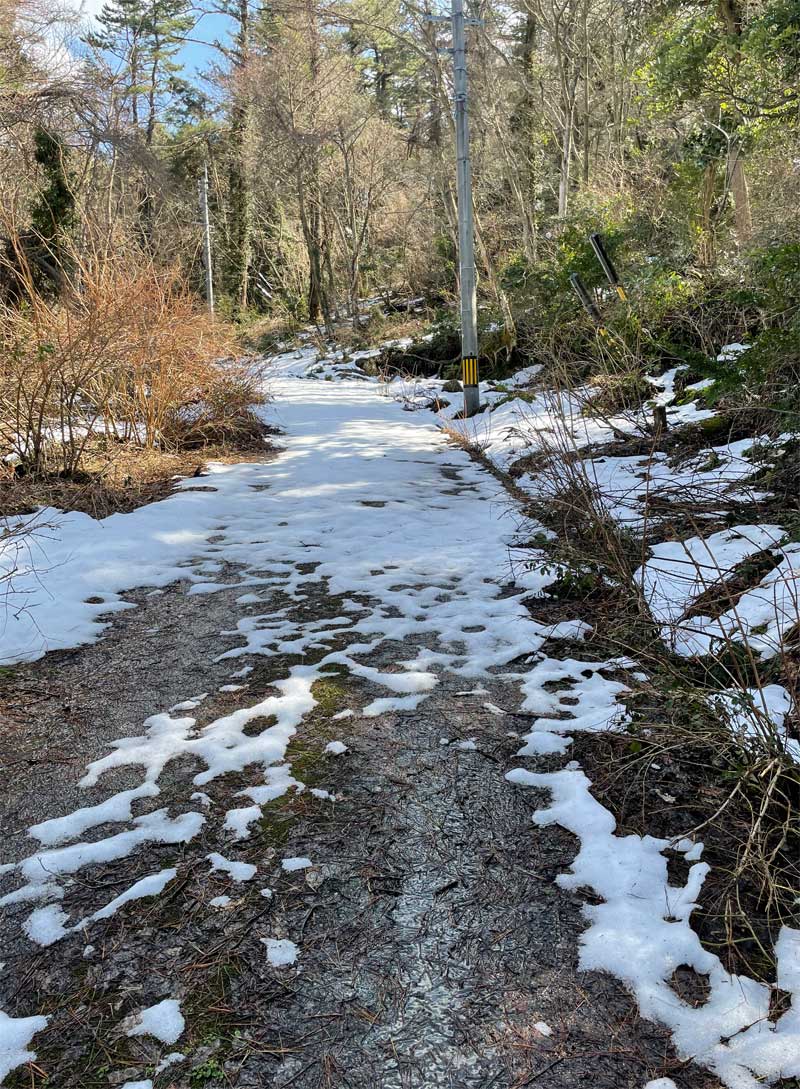 孝霊山の雪