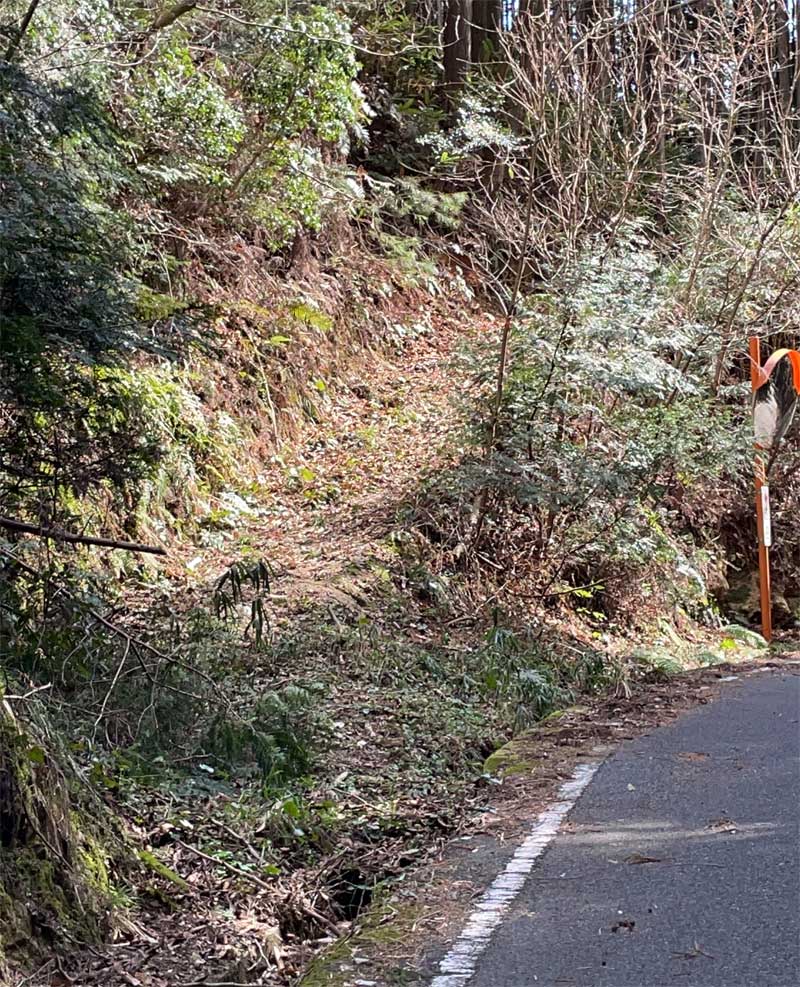 大平山北側登山口（笈山登山口）