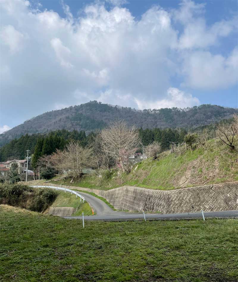 稗原要害山（東側駐車場から